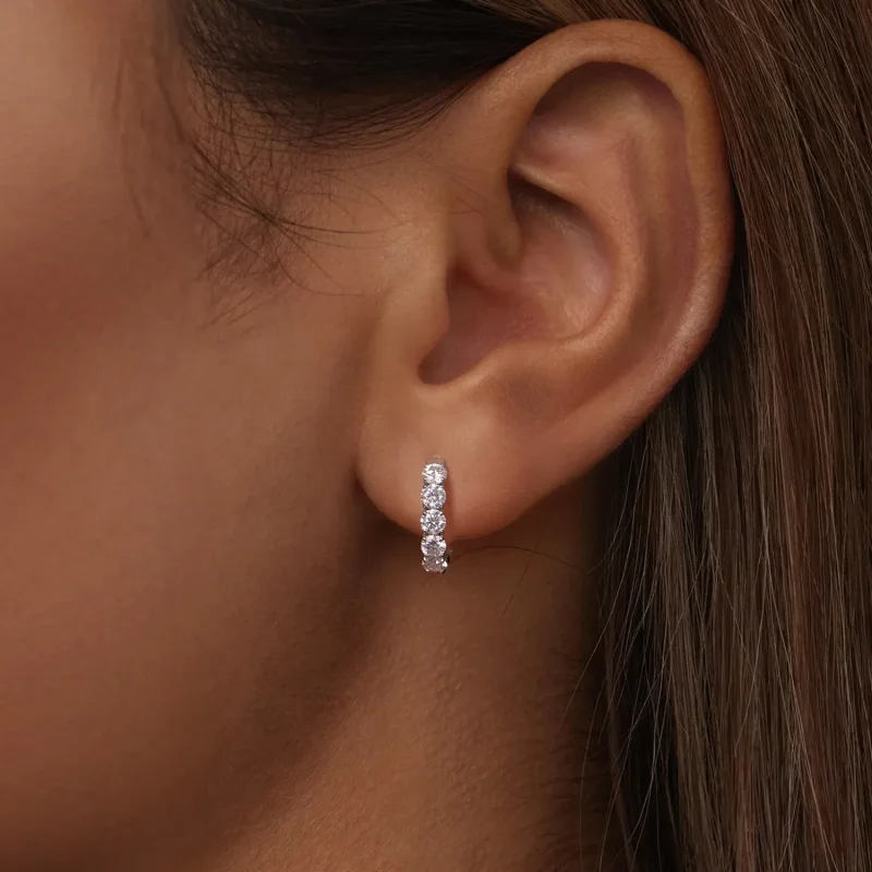 (image for) PANDORA Style Sparkling earrings (one certificate) - MSE069 - View 6