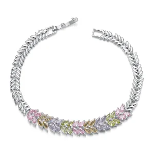 (image for) PANDORA Style Sparkling Leaf Bracelet - YIB067-ACF