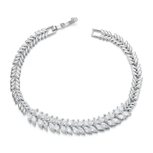 (image for) PANDORA Style Sparkling Leaf Bracelet - YIB067-A