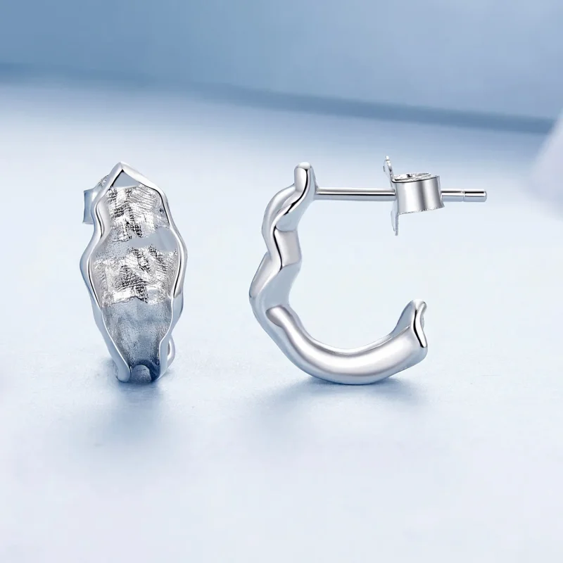 (image for) PANDORA Style Sparkling silver earrings - BSE1062 - View 4