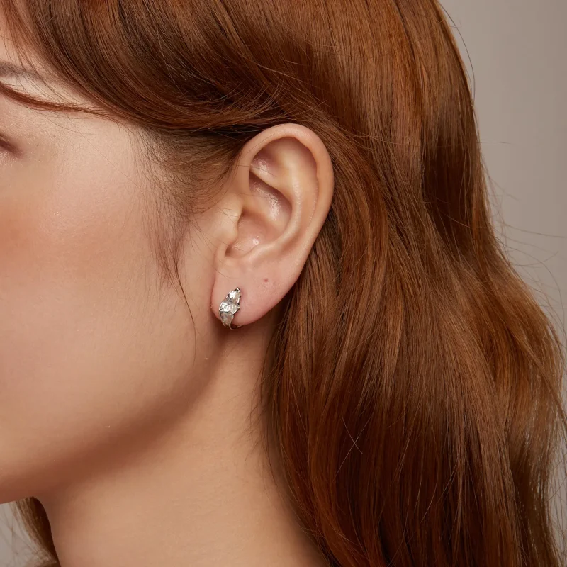 (image for) PANDORA Style Sparkling silver earrings - BSE1062 - View 10