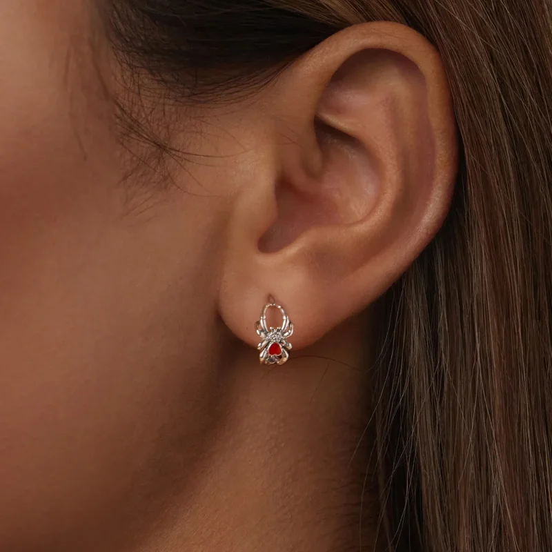 (image for) PANDORA Style Spider Earrings - SCE1799 - View 6