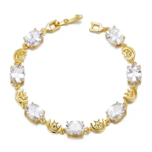 (image for) PANDORA Style Star and Moon Bracelet - YIB068-B