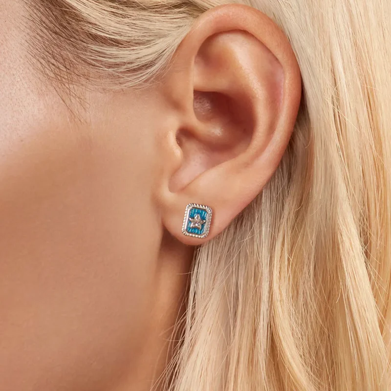 (image for) PANDORA Style Star Retro Earrings - SCE1796 - View 5