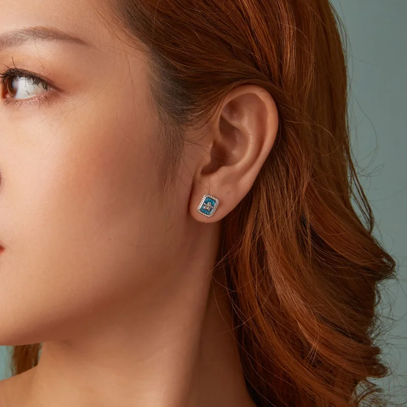 (image for) PANDORA Style Star Retro Earrings - SCE1796 - View 9