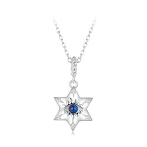 (image for) PANDORA Style Starburst Demon Eye Necklace - BSN397