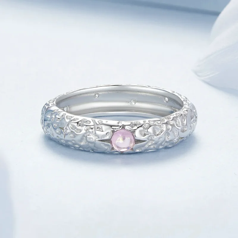 (image for) PANDORA Style Textured Wide Ring - BSR604 - View 4