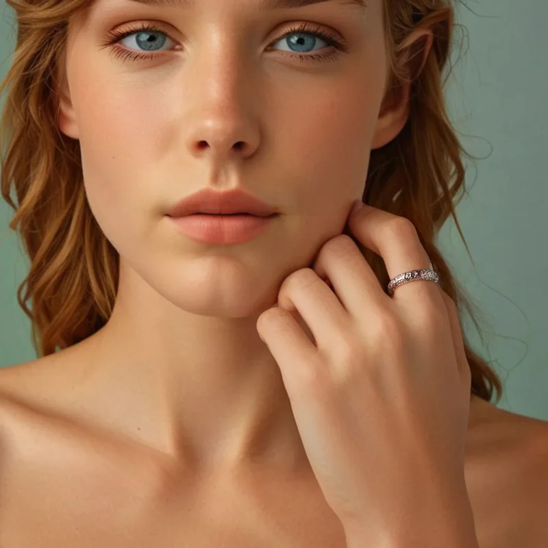 (image for) PANDORA Style Textured Wide Ring - BSR604 - View 9