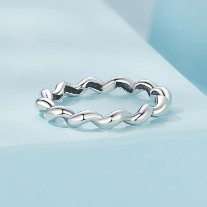 (image for) PANDORA Style Twisted metallic ring - SCR1047 - View 3