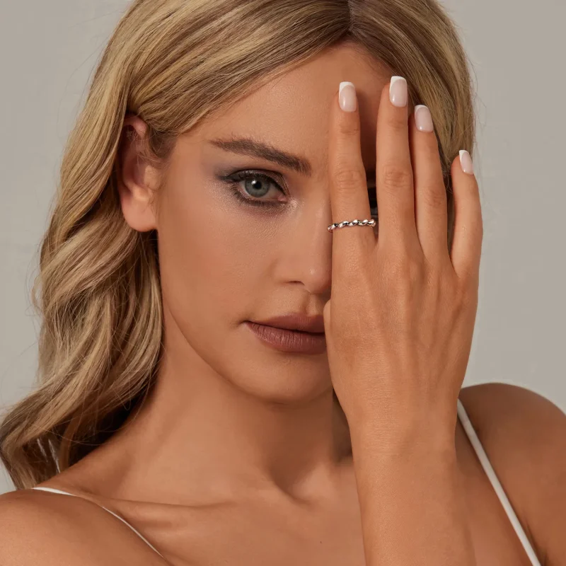 (image for) PANDORA Style Twisted metallic ring - SCR1047 - View 7