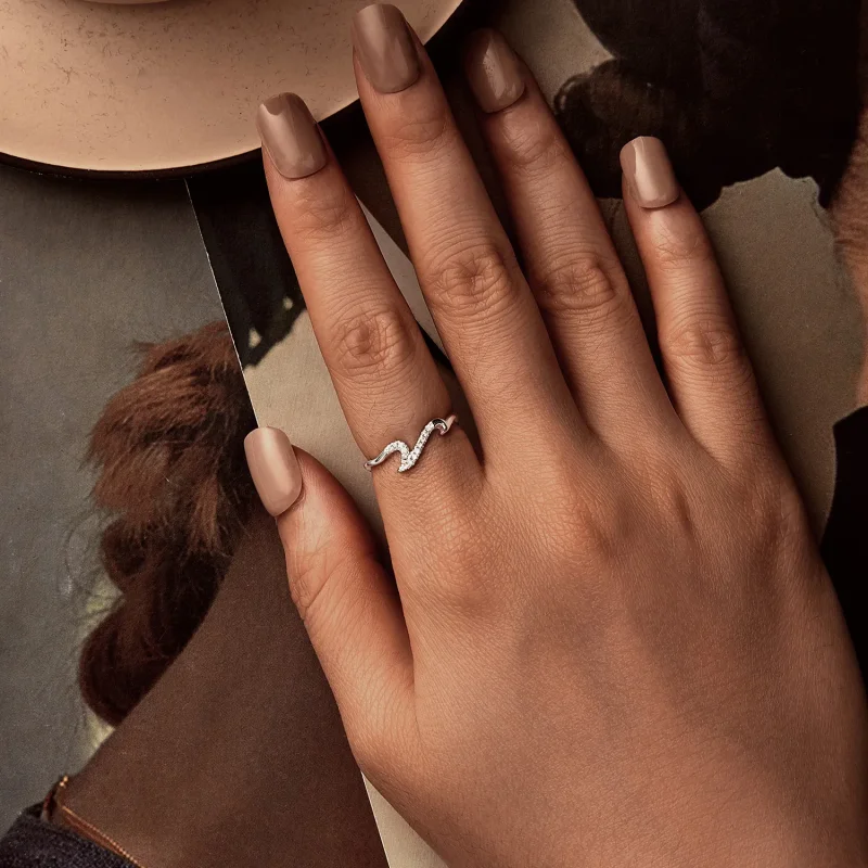 (image for) PANDORA Style Wave Ring - BSR587 - View 5