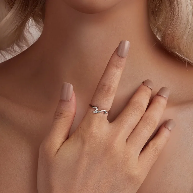 (image for) PANDORA Style Wave Ring - BSR587 - View 7