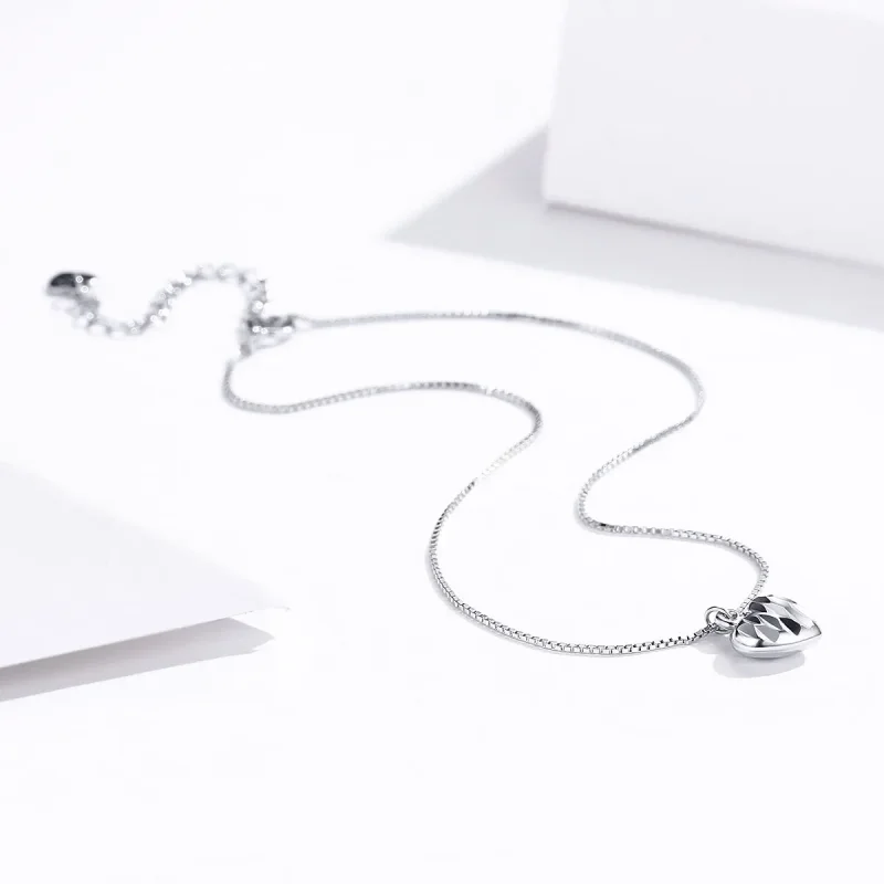 (image for) Silver Beautiful Love Anklet - SCT013 - View 4