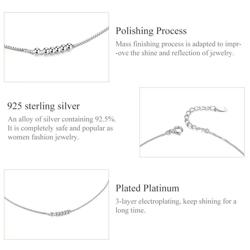 (image for) Silver Helical Anklet - SCT007 - View 6