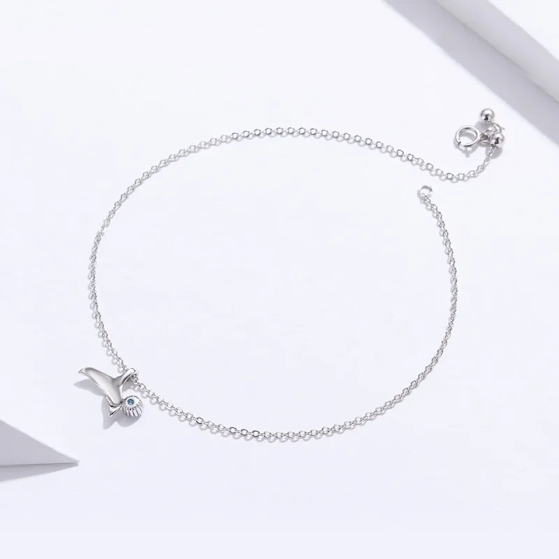 (image for) Silver Mermaid Tail Anklet - SCT004 - View 4