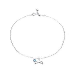Silver Mermaid Tail Anklet - SCT004 (image for) Silver Mermaid Tail Anklet - SCT004