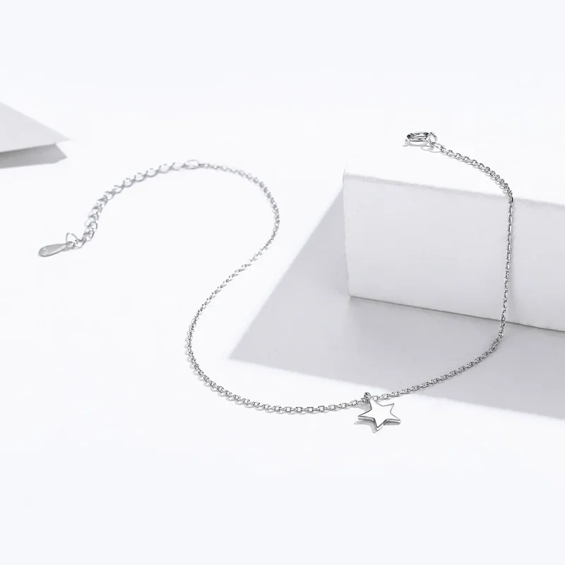 (image for) Silver Starry Anklet - SCT009 - View 4