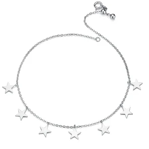 Silver Stars Anklet - SCT008 (image for) Silver Stars Anklet - SCT008