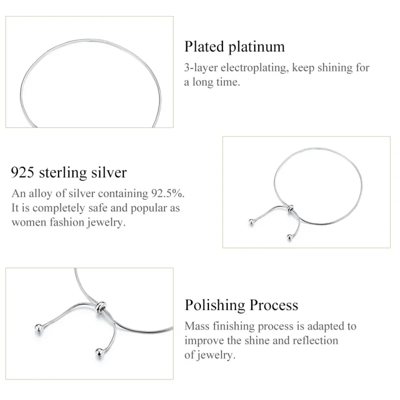 (image for) Silver Stylish Anklet - SCT016 - View 6