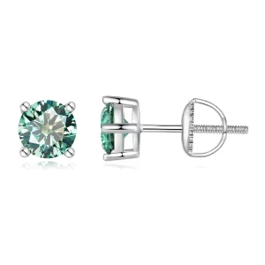 (image for) Pandora Style 0.5 Carat Four Claw Moissanite Stud Earrings - MSE003-CFS