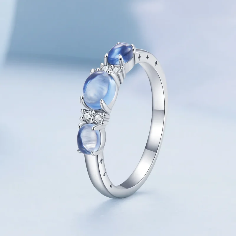 (image for) Pandora Style 3 Stones Ring - BSR427 - View 2