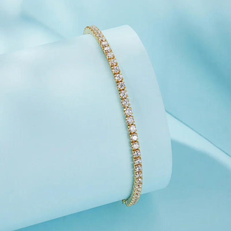(image for) Pandora Style Affectionately Gold Plated Bracelet - SCB029-B - View 2