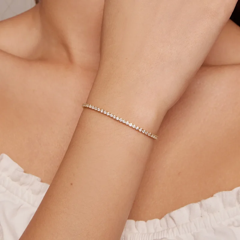 (image for) Pandora Style Affectionately Gold Plated Bracelet - SCB029-B - View 5