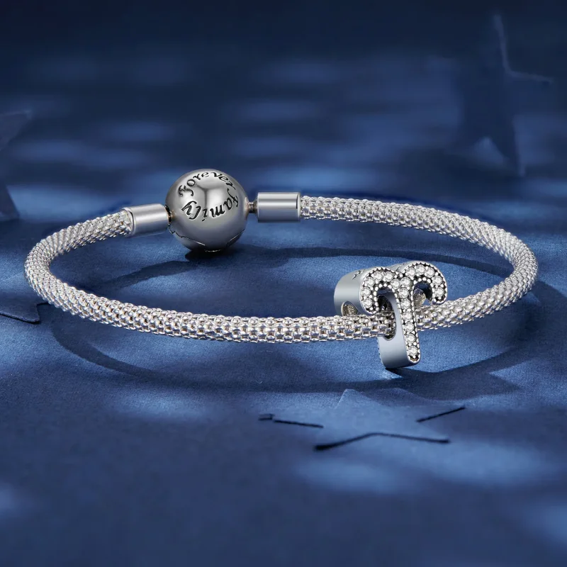 (image for) Pandora Style Aries Lucky Zodiac Sign Charm - SCC2516-1 - View 5
