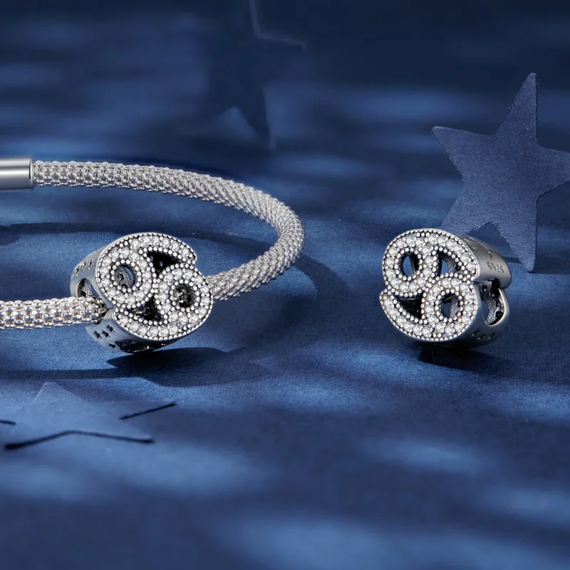 (image for) Pandora Style Cancer Lucky Zodiac Charm - SCC2516-4 - View 4