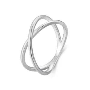 (image for) Pandora Style Crossover Ring - SCR543-A