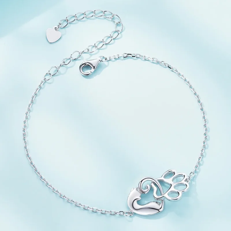 (image for) Pandora Style Cute Cat Bracelet - SCB253 - View 3