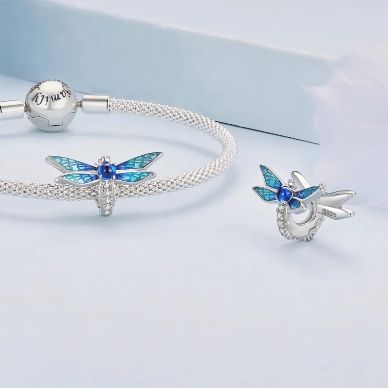(image for) Pandora Style Delicate Dragonfly Charm - BSC859 - View 4