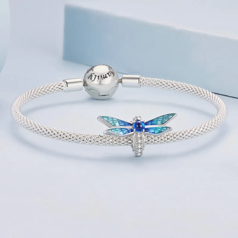 (image for) Pandora Style Delicate Dragonfly Charm - BSC859 - View 5