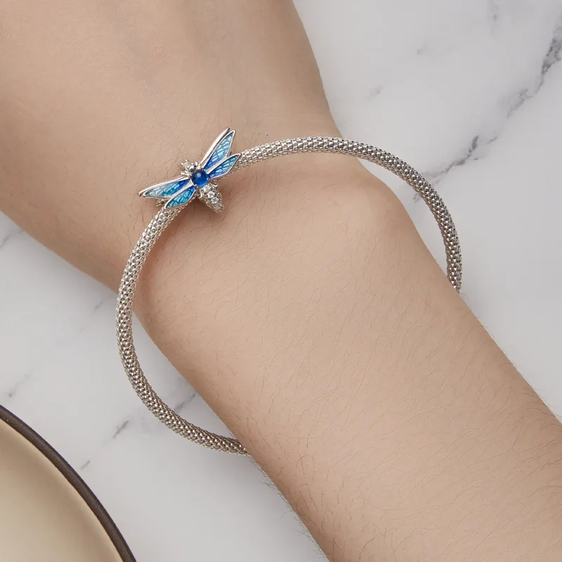 (image for) Pandora Style Delicate Dragonfly Charm - BSC859 - View 6