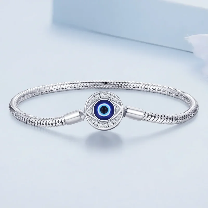 (image for) Pandora Style Devil Eye Basics Chain Bracelet - BSB122 - View 2