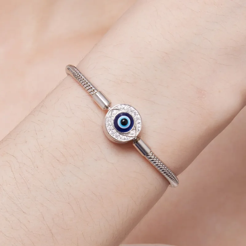 (image for) Pandora Style Devil Eye Basics Chain Bracelet - BSB122 - View 5