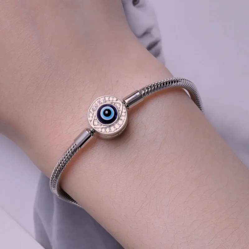 (image for) Pandora Style Devil Eye Basics Chain Bracelet - BSB122 - View 7
