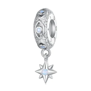 (image for) Pandora Style Devil'S Eye Star Spacer Charm - BSC857