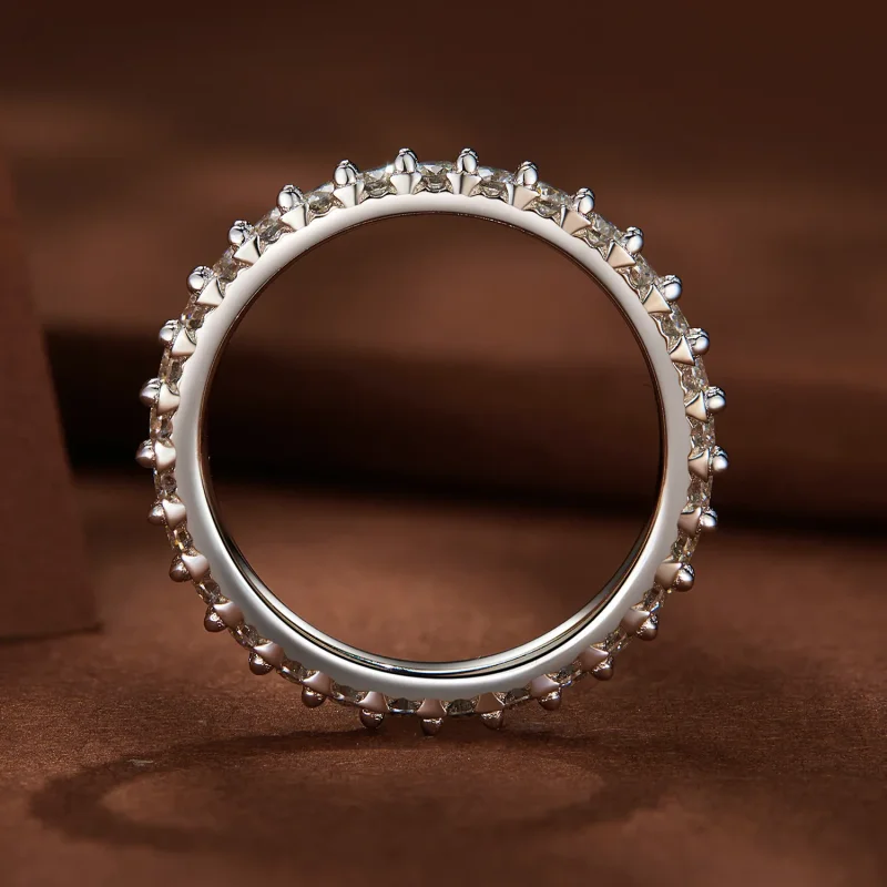 (image for) Pandora Style Fine Moissanite Diamond Ring - MSR028 - View 4