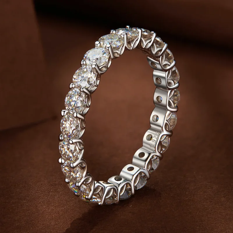 (image for) Pandora Style Fine Moissanite Ring - MSR029 - View 2