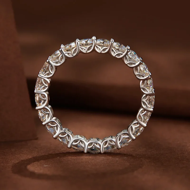 (image for) Pandora Style Fine Moissanite Ring - MSR029 - View 4