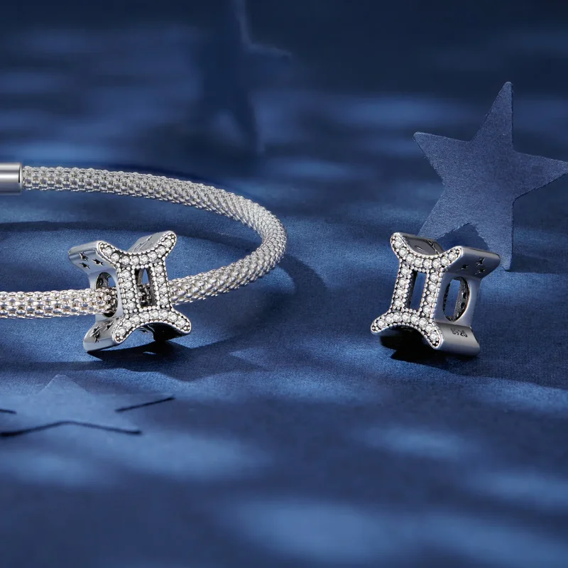 (image for) Pandora Style Gemini Lucky Zodiac Charm - SCC2516-3 - View 4