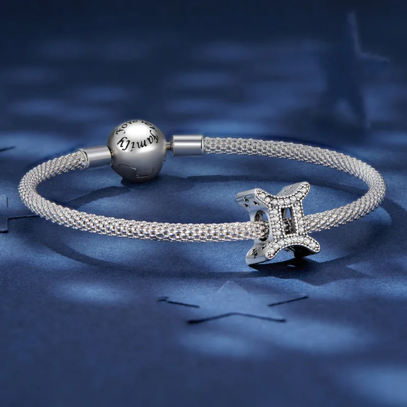 (image for) Pandora Style Gemini Lucky Zodiac Charm - SCC2516-3 - View 5