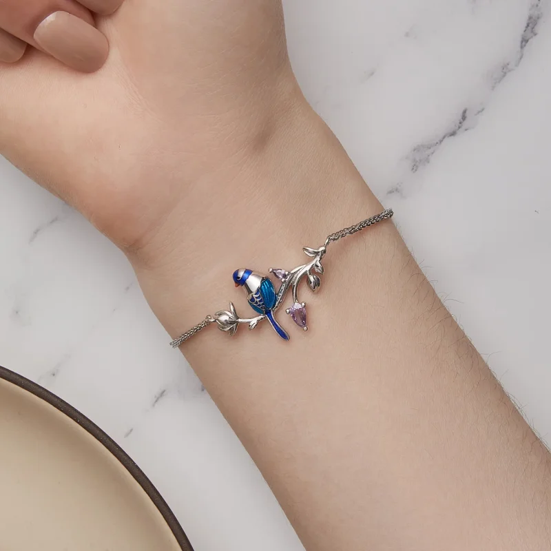 (image for) Pandora Style Kingfisher Bracelet - BSB127 - View 7