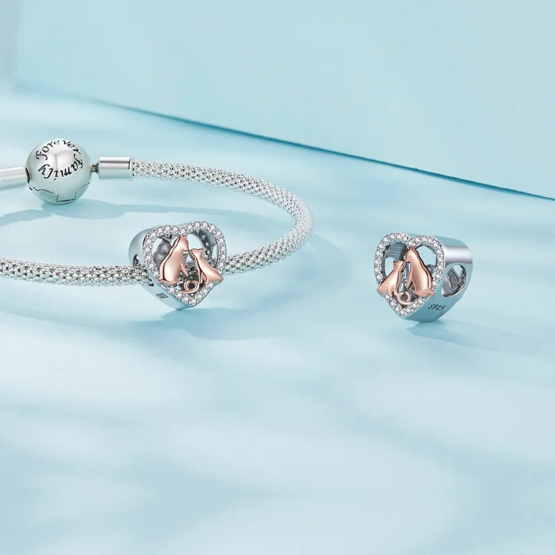 (image for) Pandora Style Kiss The Cat Charm - SCC2517 - View 4