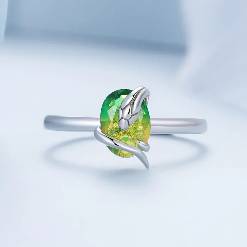 (image for) Pandora Style Little Snake Open Ring - BSR431 - View 3