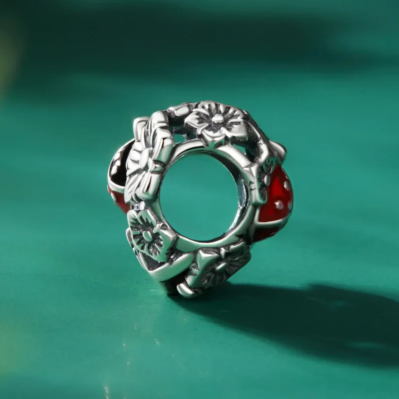 (image for) Pandora Style Lucky Ladybug Charm - SCC2524 - View 3