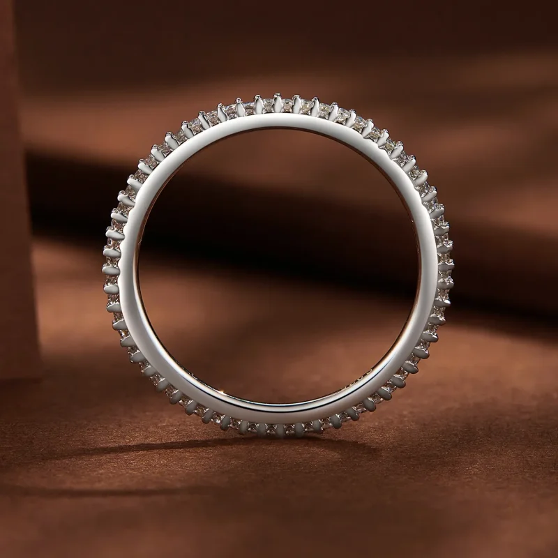 (image for) Pandora Style Moissanite Ring - MSR027 - View 4