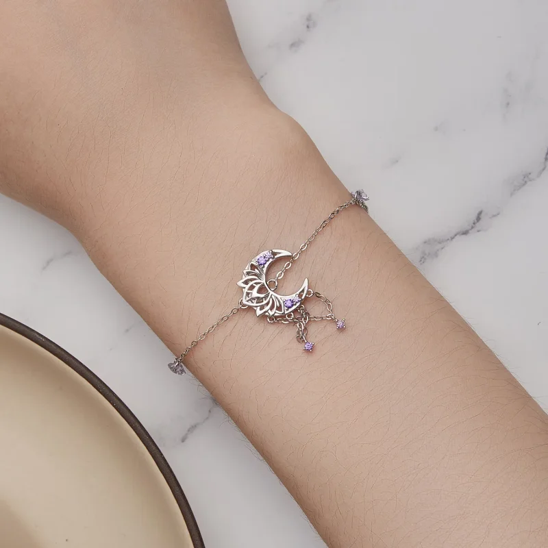 (image for) Pandora Style Moon Dream Catcher Bracelet - BSB125 - View 5