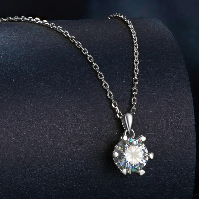 (image for) Pandora Style Necklace with Luxury Moissanite - MSN006-A - View 2